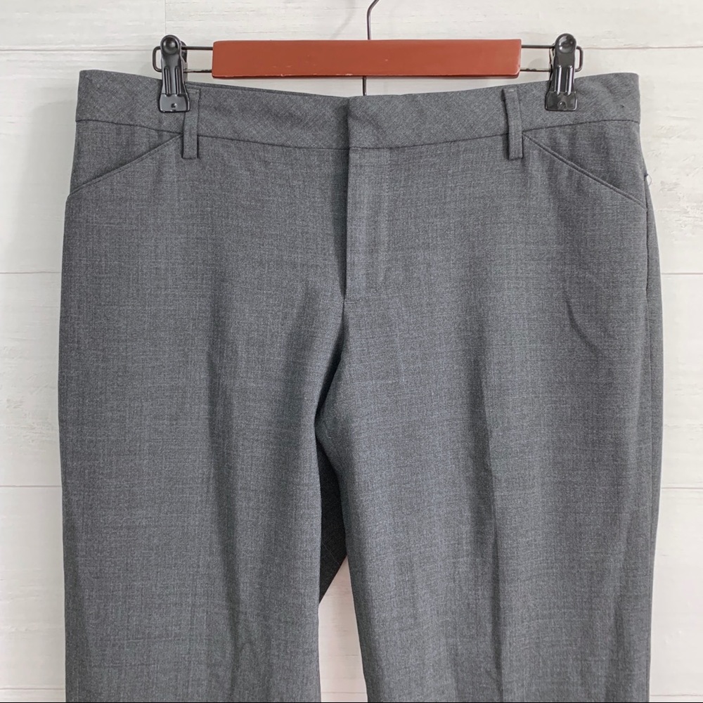 Gap Perfect Trouser Charcoal Gray Flat Front Pant - Picture 2 of 5